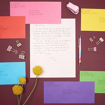 Amazon | Business Mailing カラフルな封筒 120枚パック #10-4.1 x 9.5 Amazon | Business Mailing カラフルな封筒 120枚パック #10-4.1 x 9.5