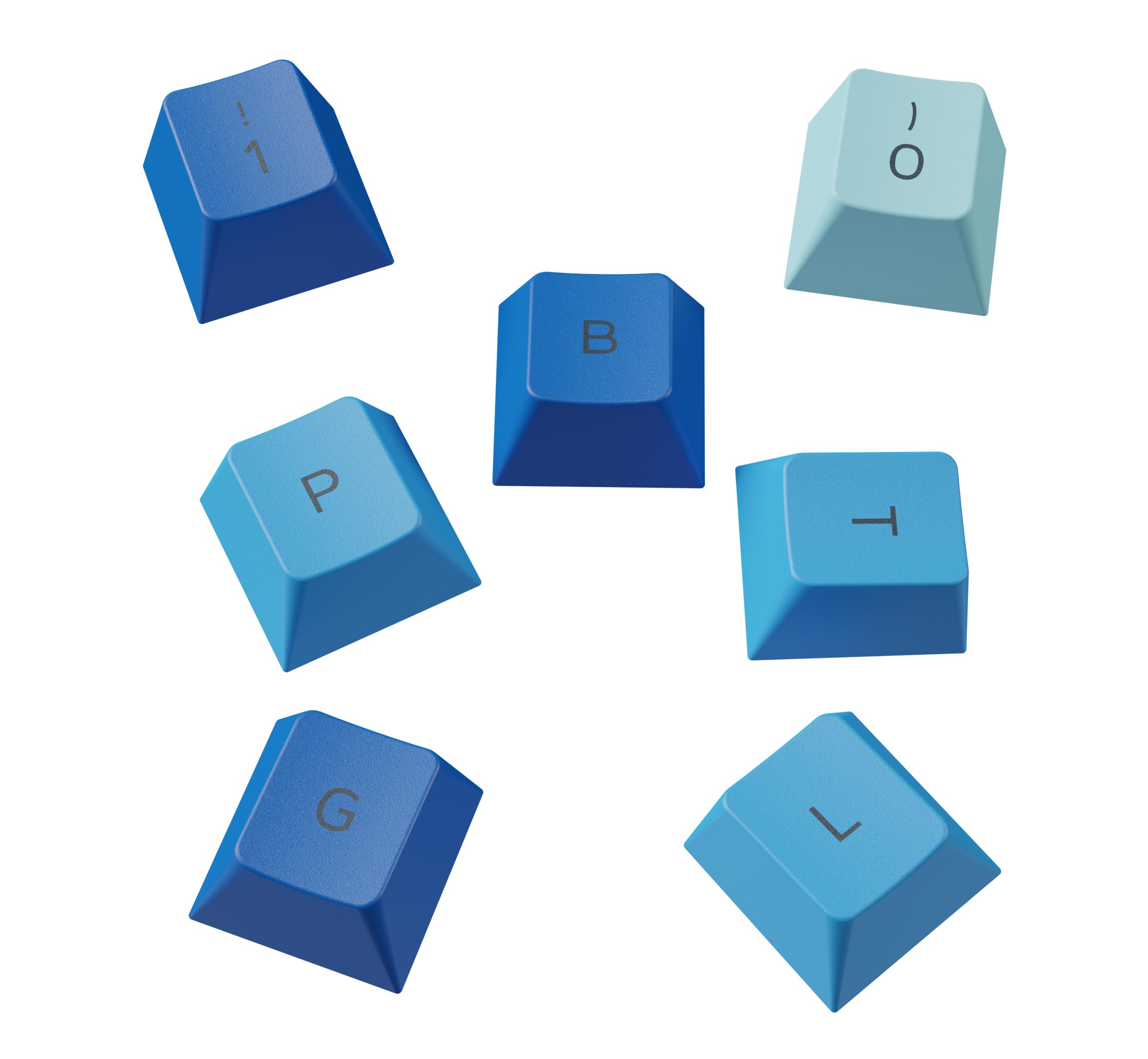 Glorious Gaming 115 GPBT Keycaps - Profilo Cherry, plastica PBT resistente, aspetto accattivante, suono superiore, caratteri originali, layout spagnolo - Oceano