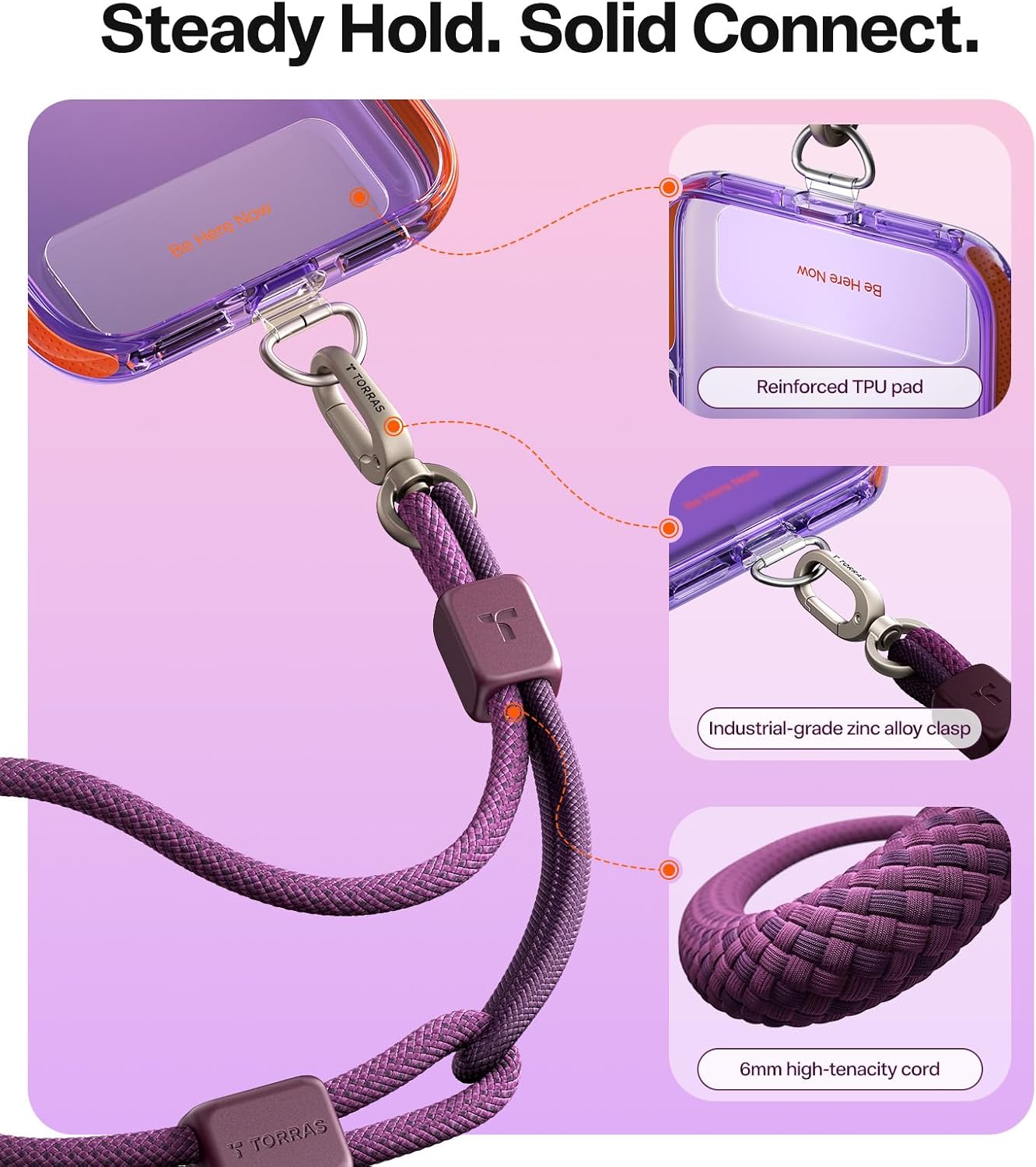 TORRAS Phone Lanyard, Anti-Theft Phone Wrist Strap, Ultra-Light image 3
