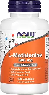 NOW Foods L-Methionine 500 mg 100 Caps