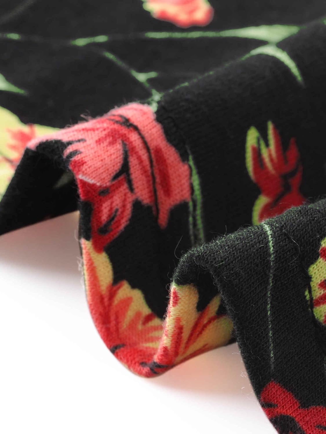 Agnes Orinda Plus Size Fall Dress for Women Round Neck Long Sleeve Pleated Tiered Midi Floral Dresses - Image 6