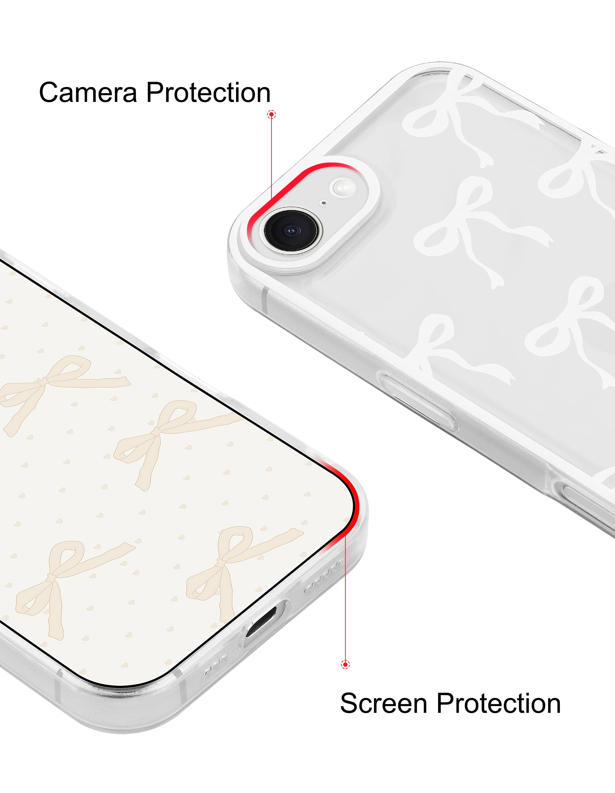 TIANLI Compatible With IPhone 13 Case: A-Z Initials Personalized Apple IPhone 13 Case For Girl, Kawaii Stylish Protective IPhone 13 Case For Women - Pink V