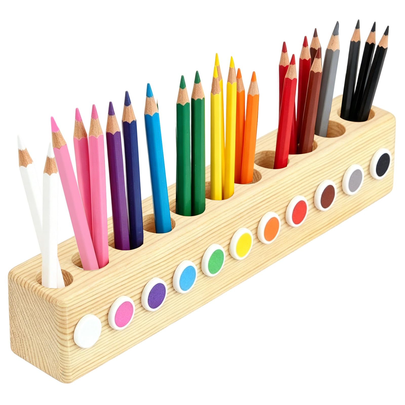 Organiseur pour enfants en bois : rangez le bureau et créez un coin dessin Montessori