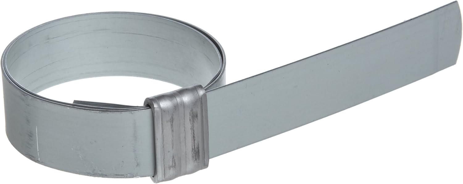BAND-IT JS3119 Junior 3/4" Wide x 0.030" Thick, 3" Diameter, Galvanized Carbon Steel Smooth I.D. Clamp (50 Per Box)