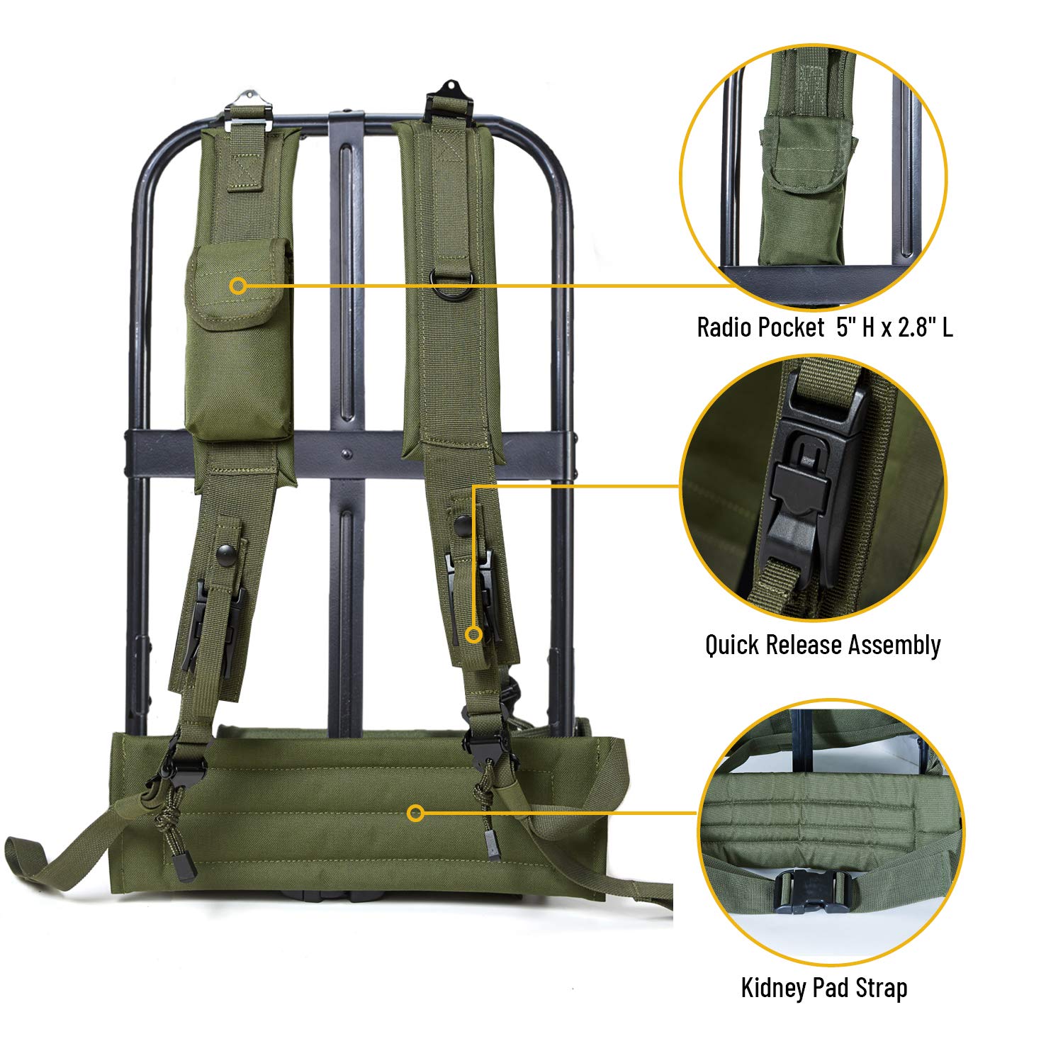 Buy MT Military Alice Backpack Surplus Medium/Large Alice Pack Army Survival Combat Waterproof