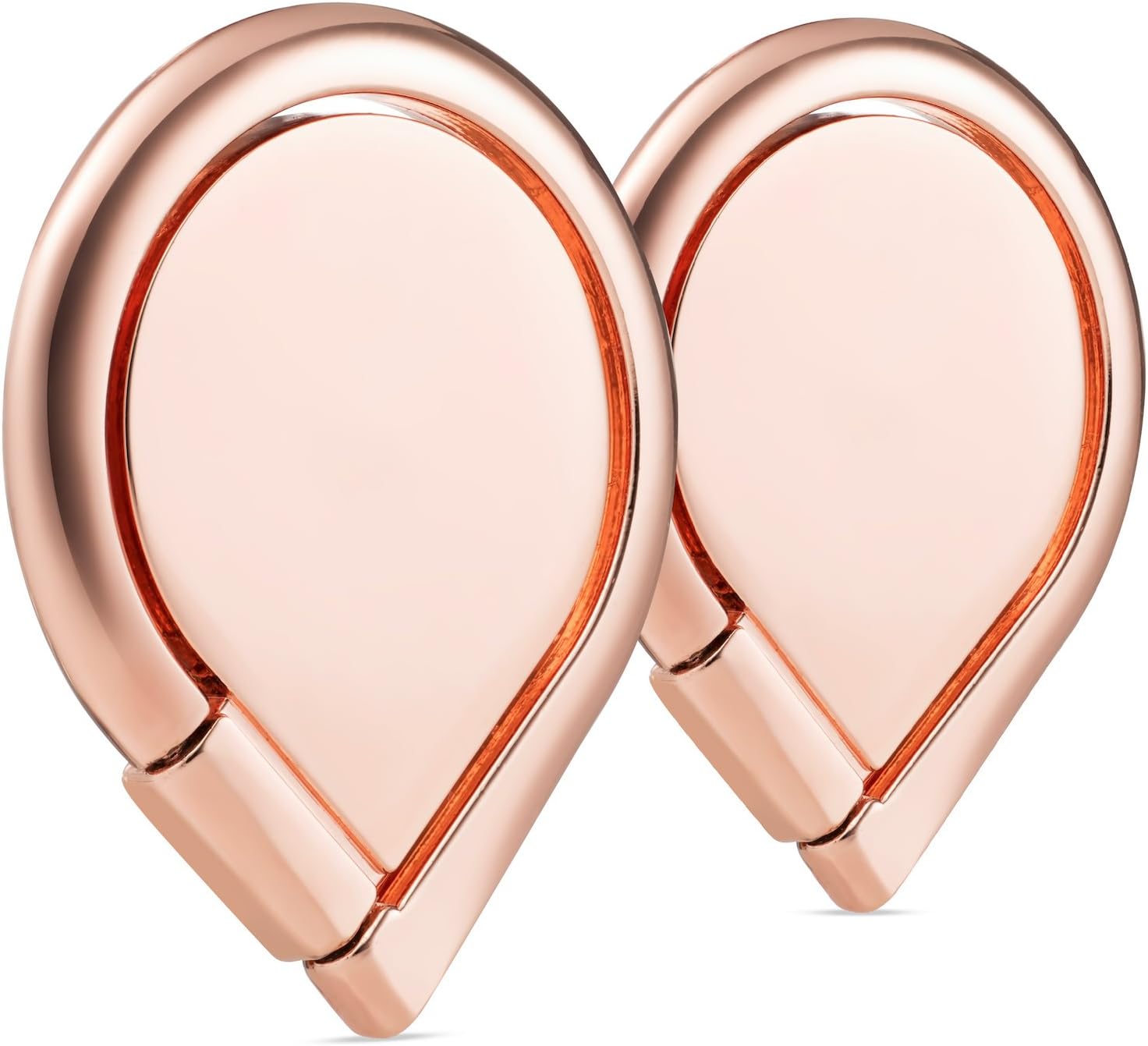 Ring for Phone (2 Pack), WizGear Universal Ring Holder Grip with Stand Holder and Magnet for Magnetic Car Mount for All Smartphones and Devices (Rose Gold)