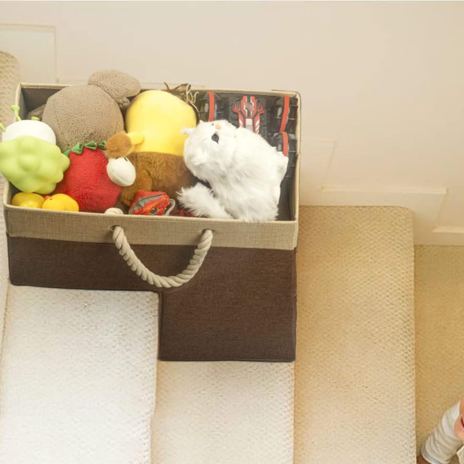 Cesto Contenitori Cestino Portaoggetti Organizer Cassetta Pieghevole Impilabile - Foto 10