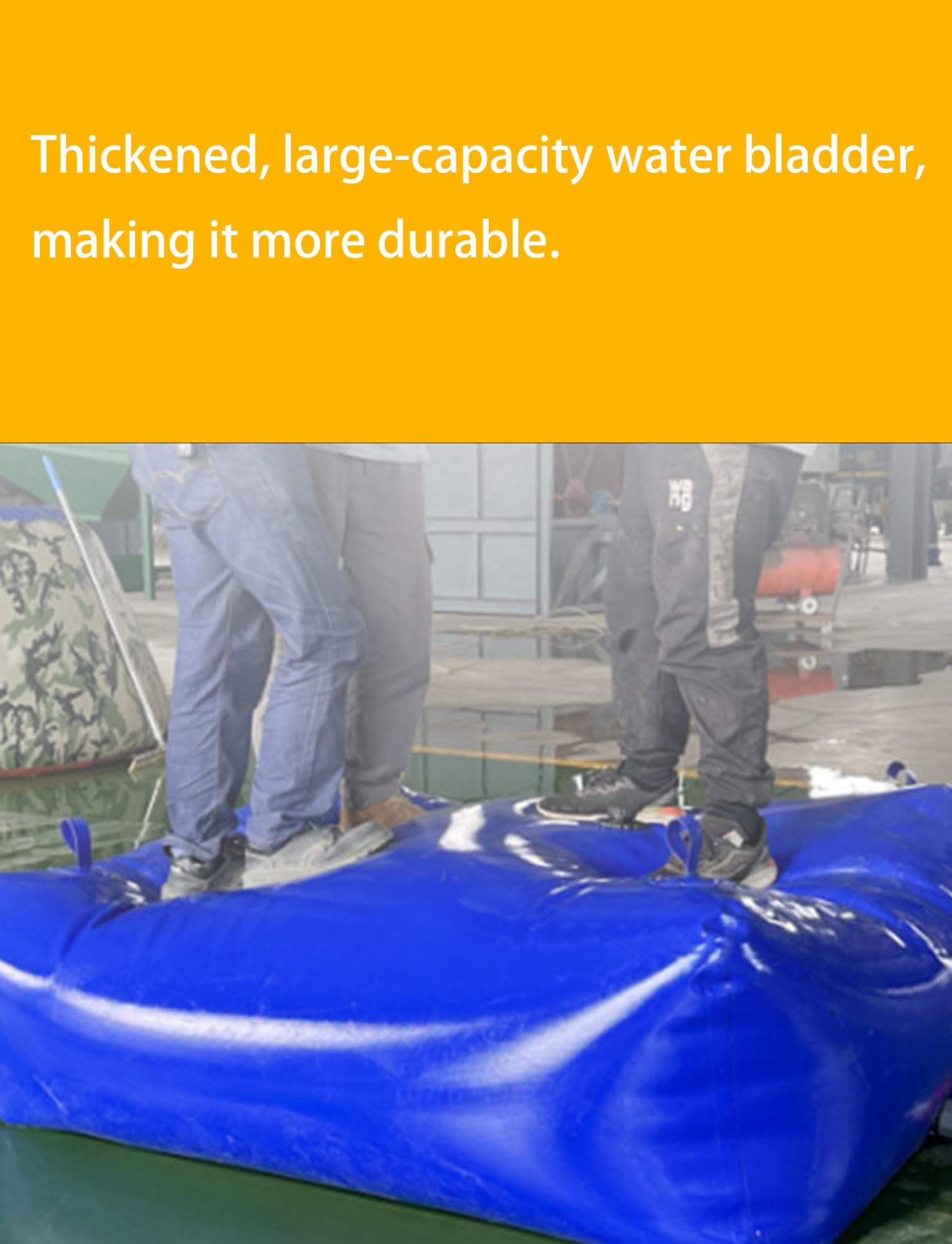 Großer, wasserdichter und faltbarer Wasserbeutel für Outdoor-Aktivitäten wi