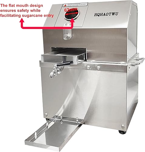 Miniatura 4 de Exprimidor de caña de azúcar, prensa eléctrica de caña de azúcar, de escritorio, caña, jengibre, sorgo, tallo, extractor, 3 rodillos de acero