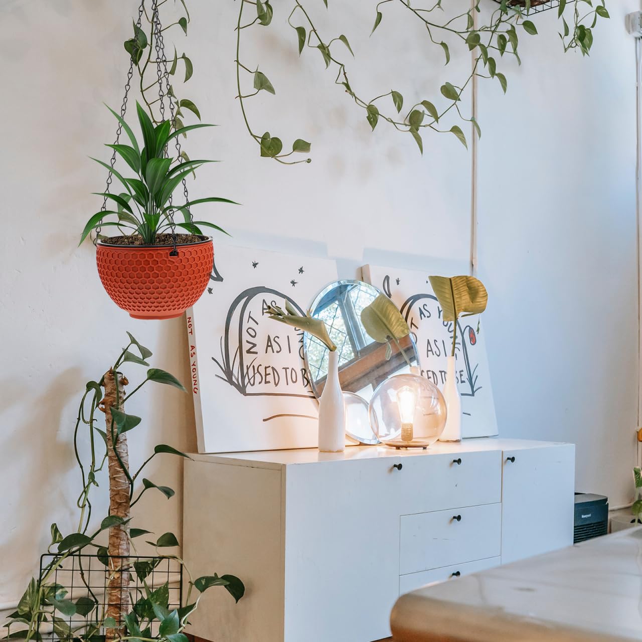 BESPORTBLE Pots de fleurs à suspendre pour décoration de balcon