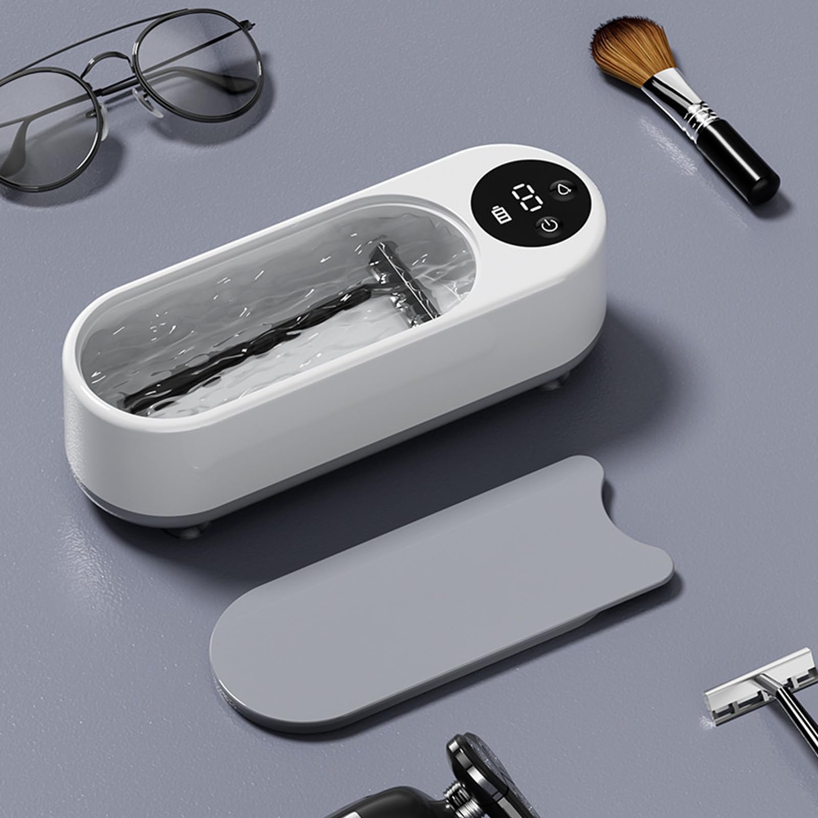 Estuches para Gafas, Máquina limpiadora de Joyas 300 ml, Tiempo Uso: 60 Minutos. Ideal for Gafas, Anillos, Pendientes, Collares y Correas Reloj