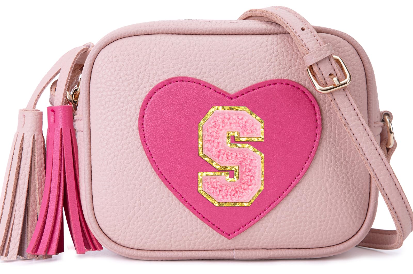 OYLOLA 3 4 5 6 7 8 Year Old Girl Birthday Gifts Initial Toddler Girl Purse Kids Purse Toddler Girls Gift Heart Purse