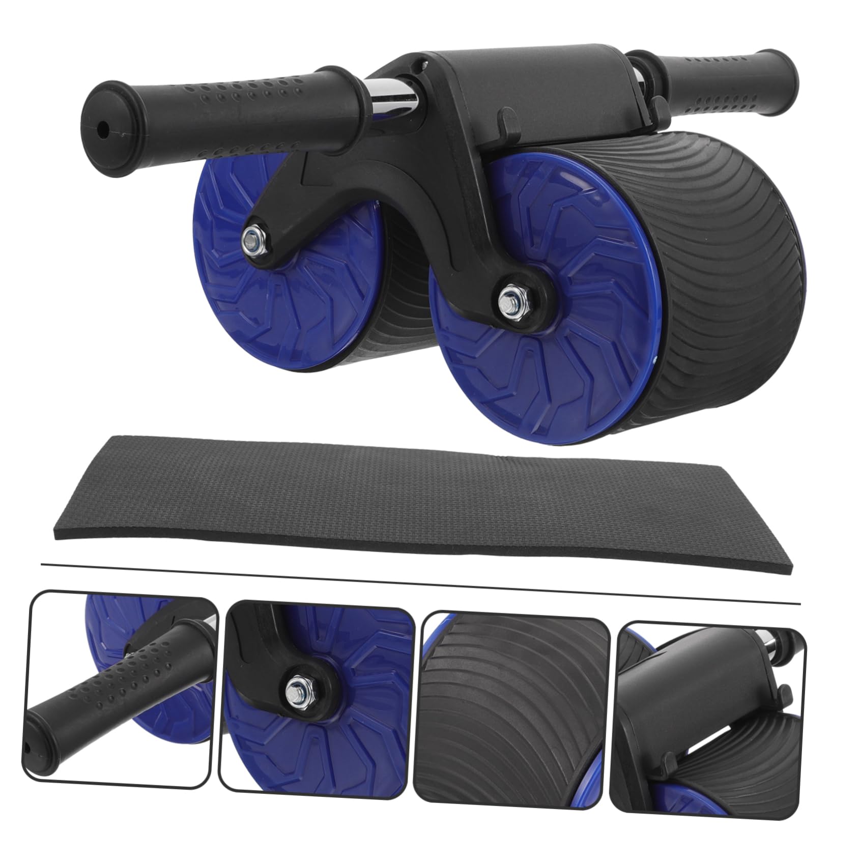 POPETPOP Ruota Addominale Fitness Con Due Rotelle Per Allenamento Muscolare Addominale e Gambe Attrezzo Per Yoga e Esercizi Fisici Casa Realizzato Con Tecnologia Professionale Per Durata