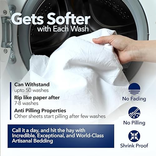 Miniatura 7 de Juego de sábanas de algodón puro dividido tamaño King (Split King, 1000 hilos), sábanas y fundas de almohada burdeos (5 piezas)  Sábanas de algodón