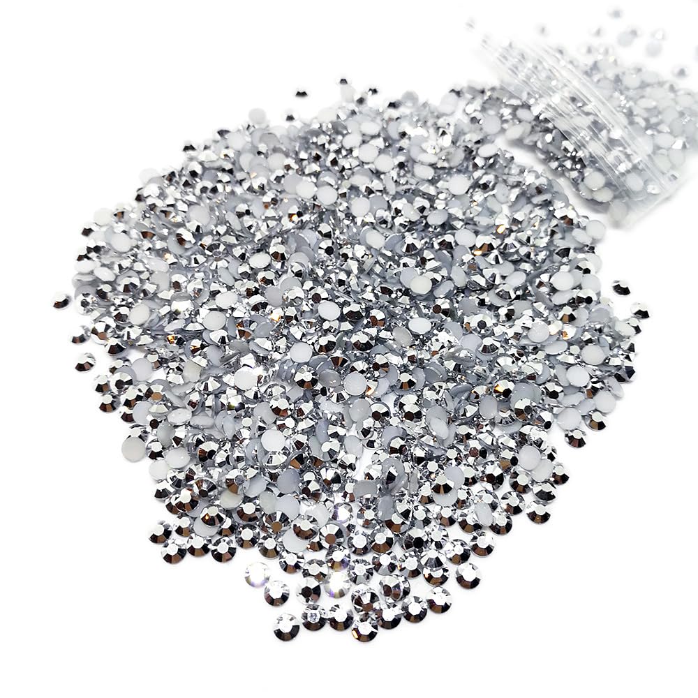 aufreihmaterialien Station 1440-piece BSI Flache Rückseite 14-Cut rund Strass, 3 mm-10ss, Silber