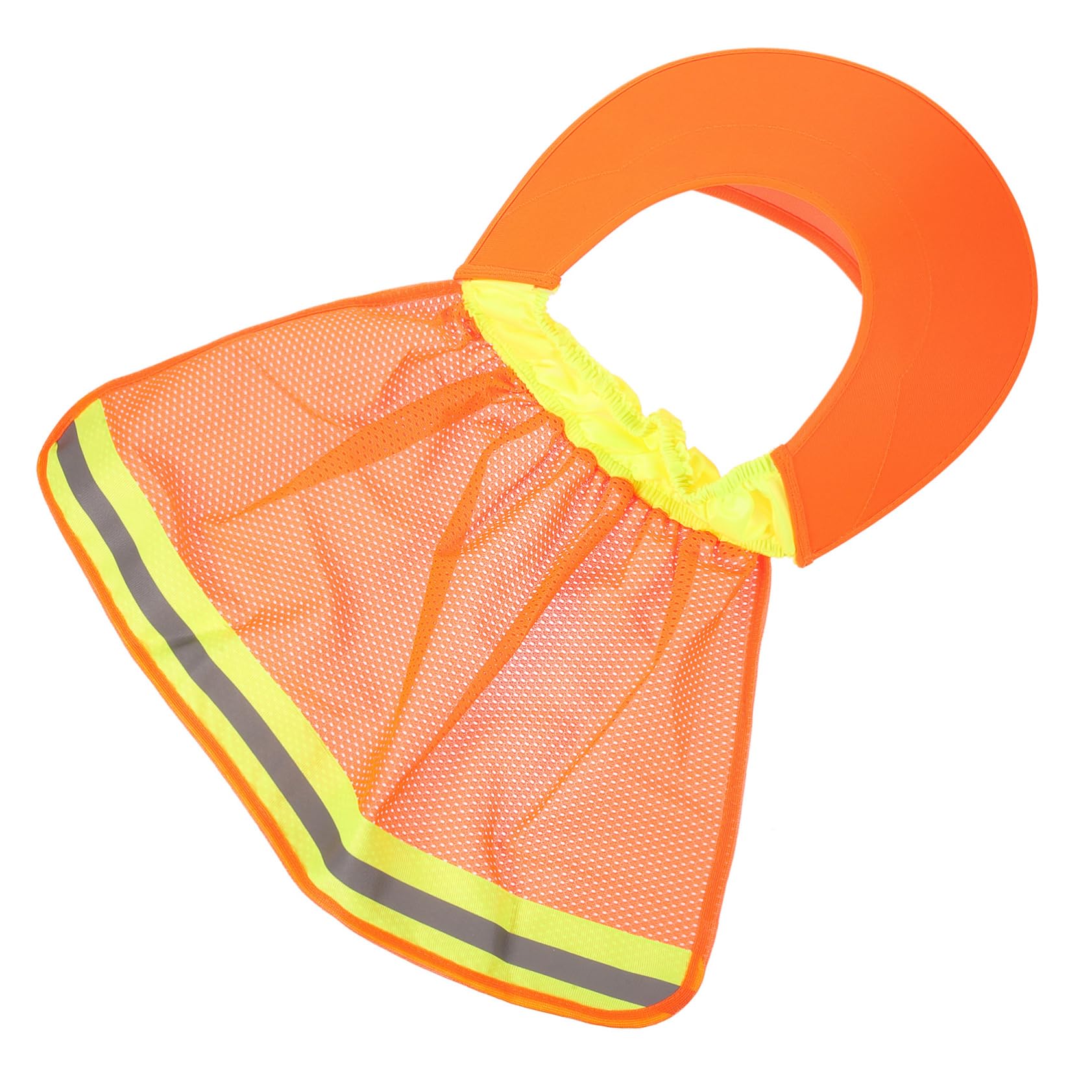 SHINEOFI Casco de Seguridad de protección Solar Cuello protección Solar de construcción Lleno Borde Sombrero Duro Parasol de ala Completa Sombra de Casco Neto