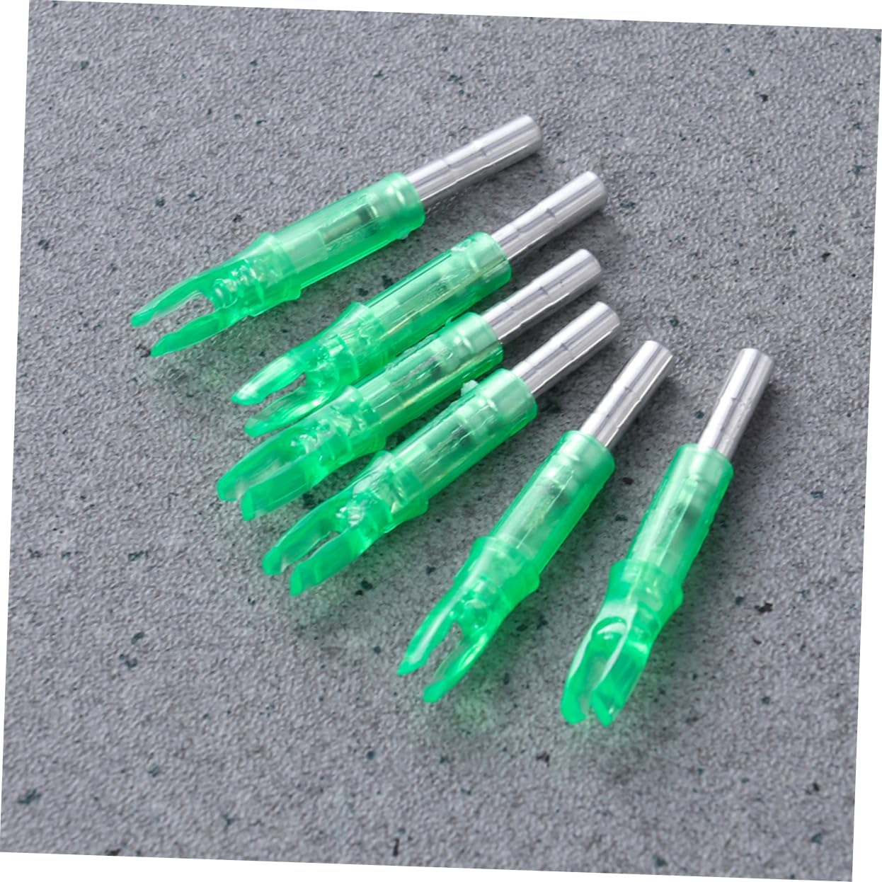 Mipcase 36pcs Archery Led Arrow Tails Nock Accessories for Compound Bow Arrow Shafts Bow Accessory Tail Lighted Nocks