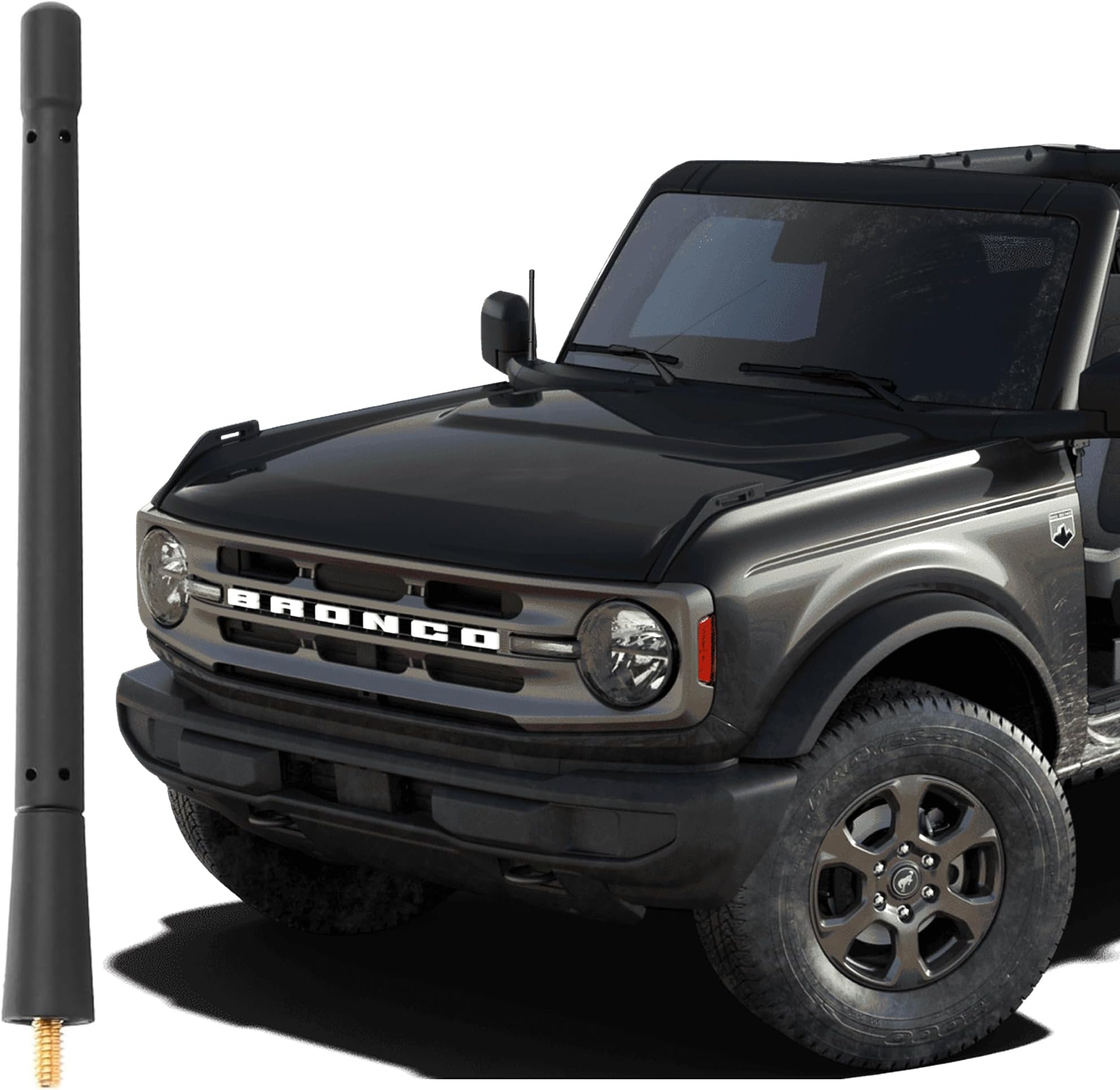 VOFONO Short Antenna Compatible with 2019 2020 2022 2023 2024 Ford Bronco, Antenna Replacement Upgrade Car Radio Reception Bronco Accessories