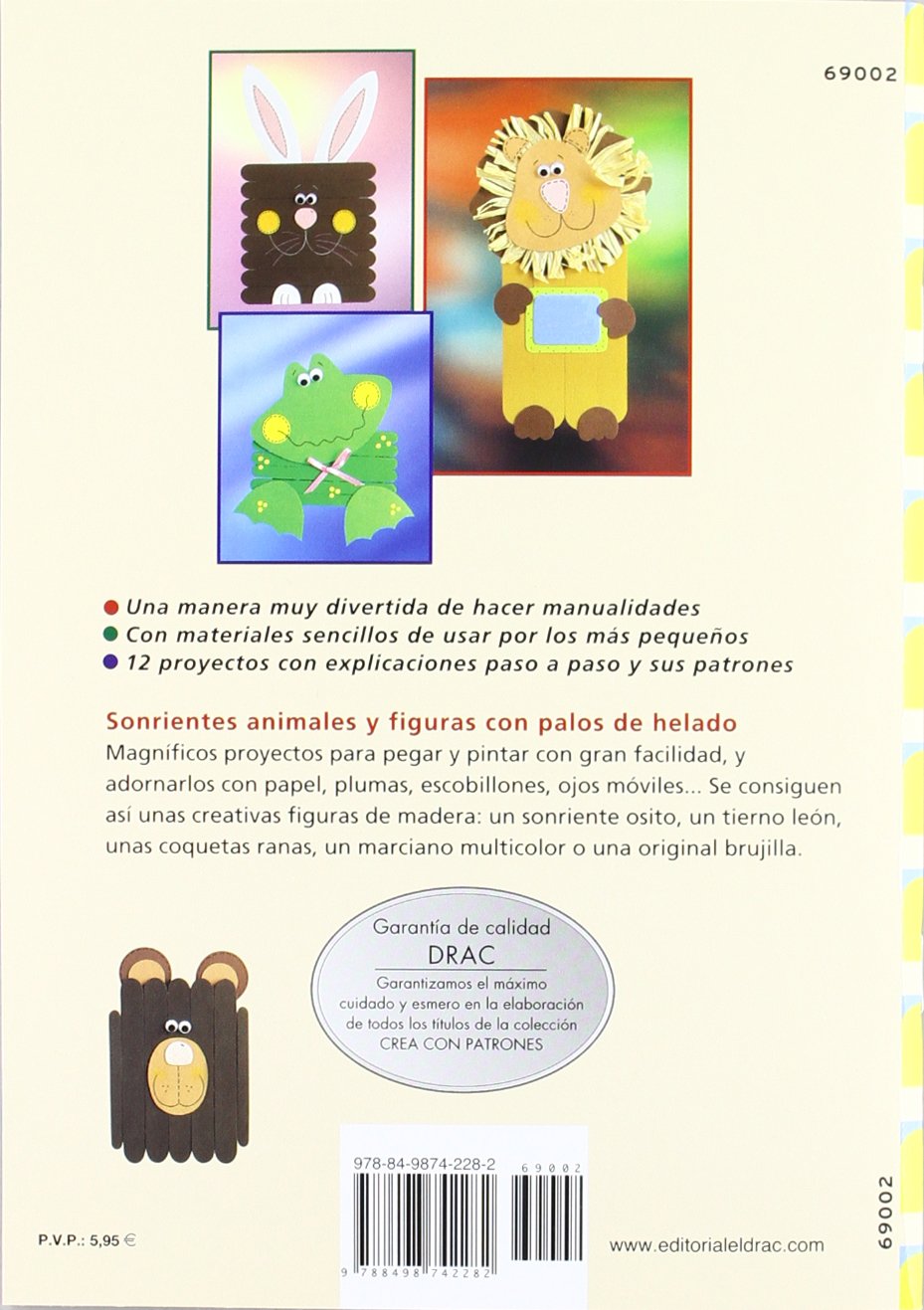 Animales y figuras con palos de helado para niños / Animals and figures with popsicle sticks for kids