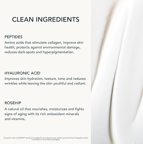 Miniatura 5 de ENDIVA Crema nutritiva antienvejecimiento para ojos con péptidos, ácido hialurónico y ácido láctico, reduce la apariencia de bolsas debajo de los