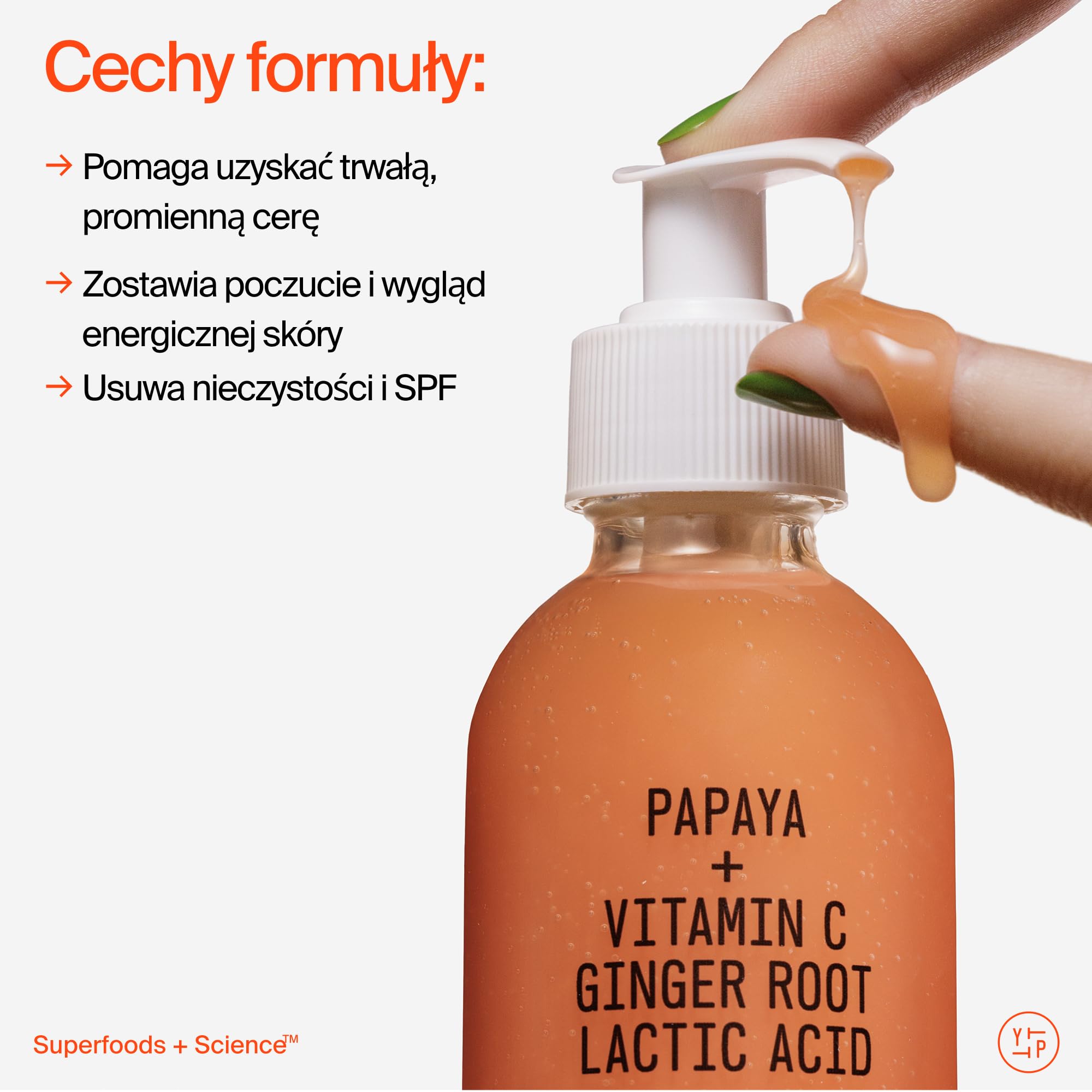 Youth To The People Superfruit Cleanser, Żel do Mycia Twarzy dla Kobiet, Delikatny Peeling z Papają & Wit. C, Rozświetlający Płyn do Mycia Twarzy, Nawilżający Żel do Mycia Twarzy