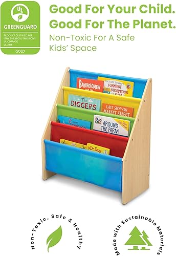 Miniatura 10 de Delta Children Estantería para libros para niños fácil de alcanzar para libros revistas o libros para colorear ideal para salas de juegos y
