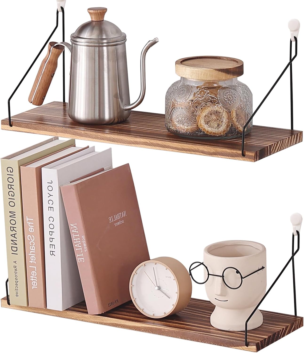 Floating Shelves for Wall No Drilling 16.53 Inch 2 Sets