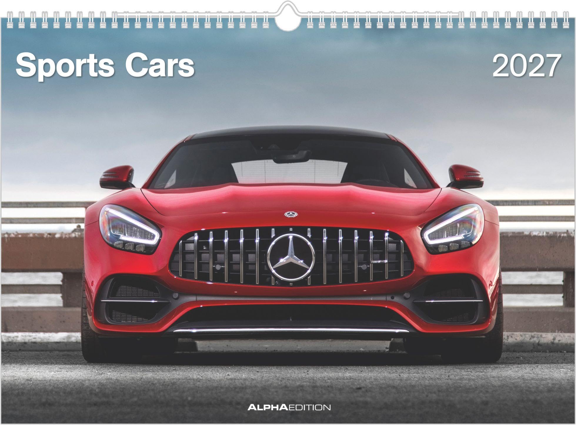 Sports Cars 2027: Wandkalender 42x29,7 cm mit 12 Luxusauto-Motiven, 4-sprachigem Kalendarium und Spiralbindung