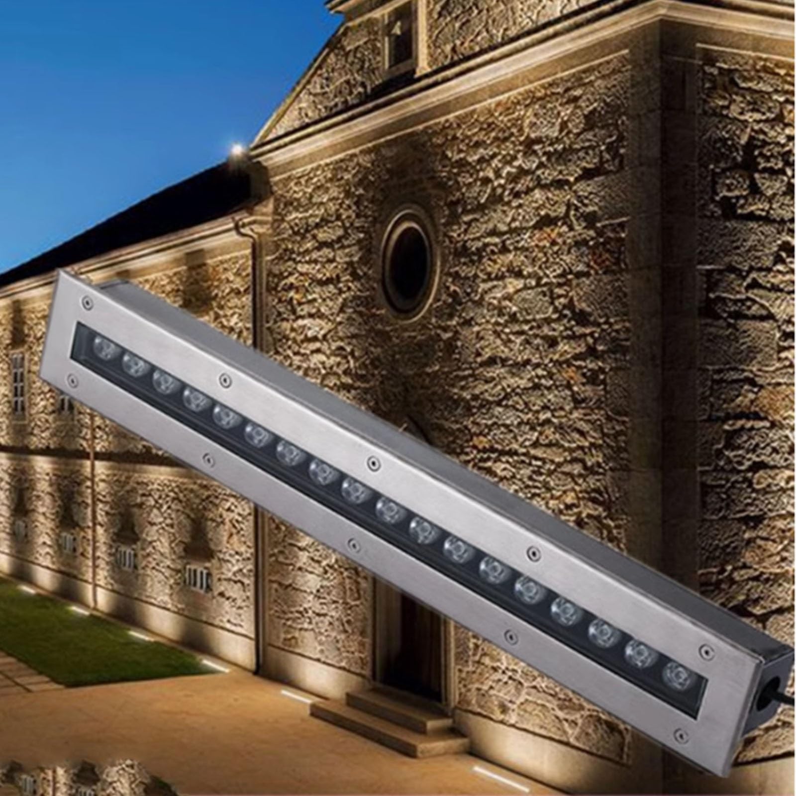 Bande lumineuse d'extérieur étanche IP67 pour illuminer une allée de jardin