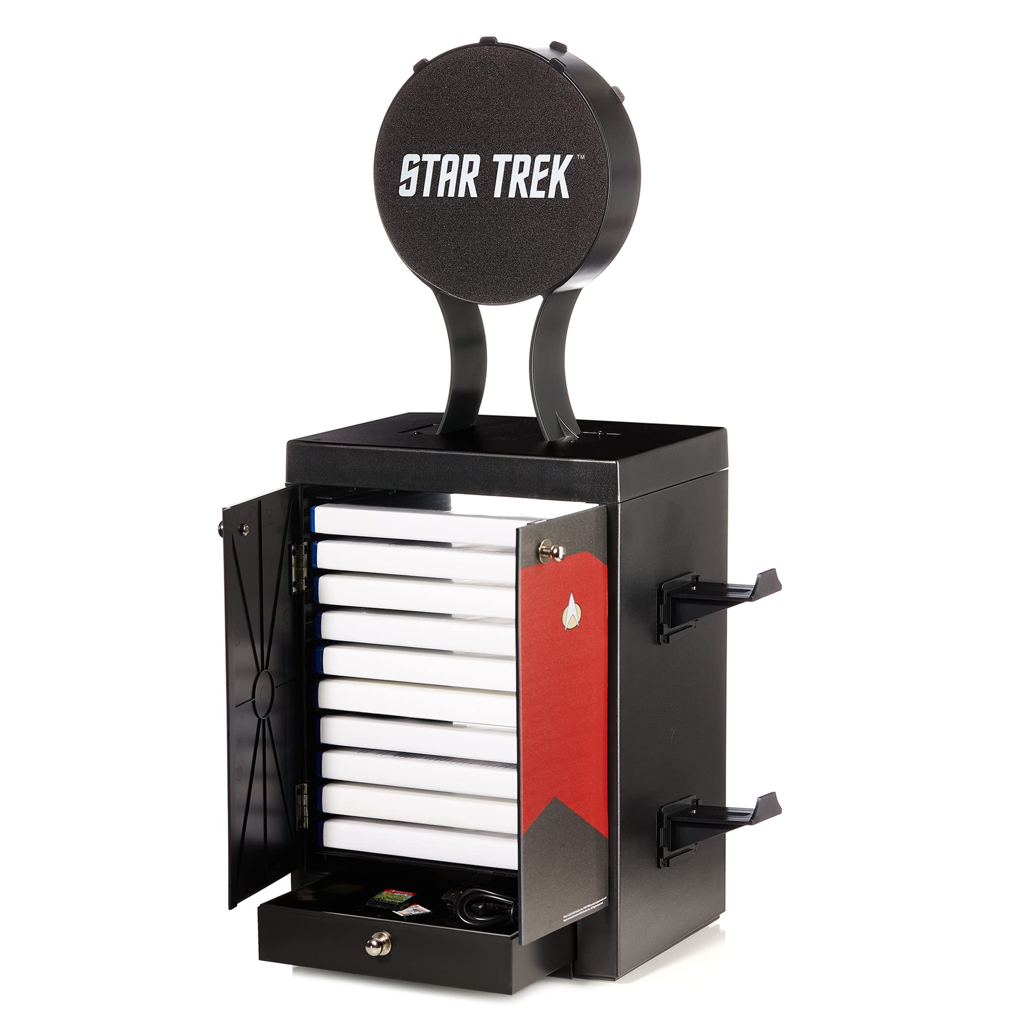 numskull Star Trek Support de jeu officiel Rouge Pour PS5, Xbox Series X S, Nintendo Switch - Produit officiel Star Trek