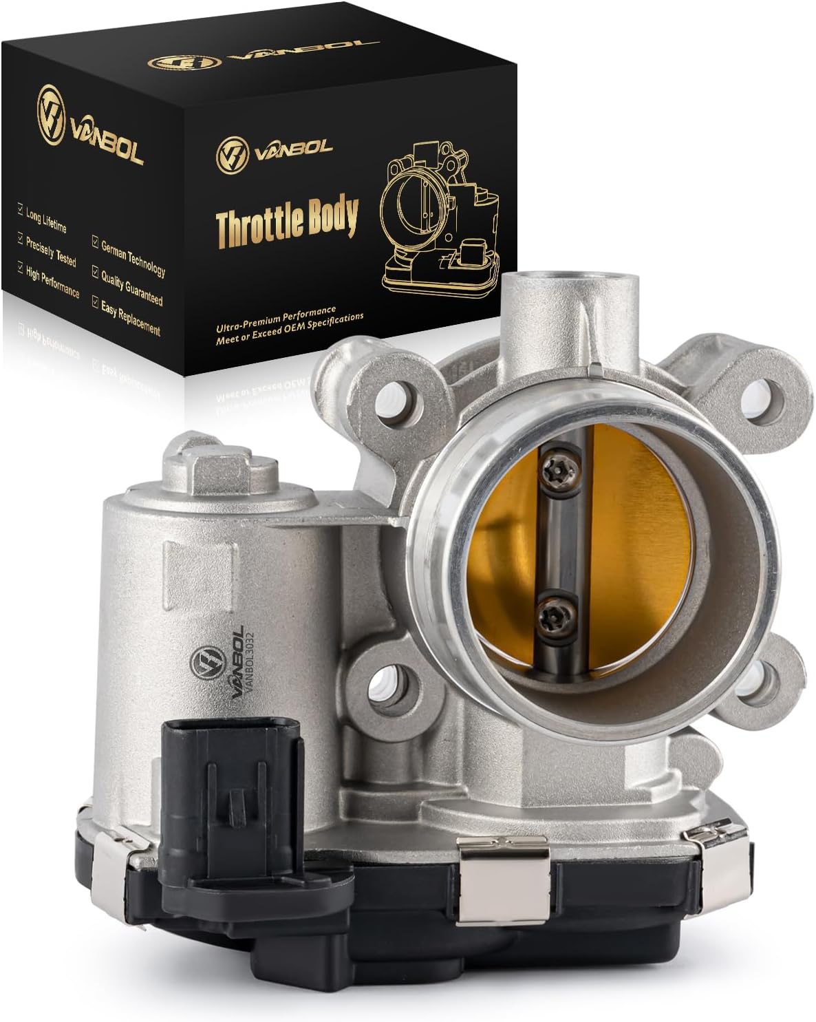 Electronic Throttle Body Compatible with 2017-2019 Chevy Cruze 2018-2022 Equinox 2016-2025 Malibu 21-22 Trax 18-22 GMC Terrain 16-19 Buick Encore L4 1.4L 1.5L 1.6L Replace 12671379 12659491