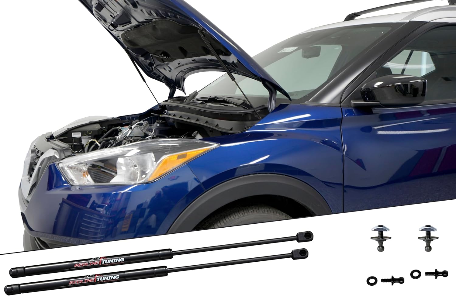 Redline Tuning 21-31018-02 Hood QuickLIFT PLUS System Compatible with Nissan Kicks 2019-2024 (All Black Components)