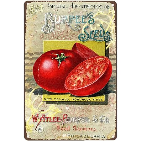 SmartCows Farm Fresh Fruits & Vegetables Metal Tin Sign – Vintage Retro Wall Decor, 12x8 Inches