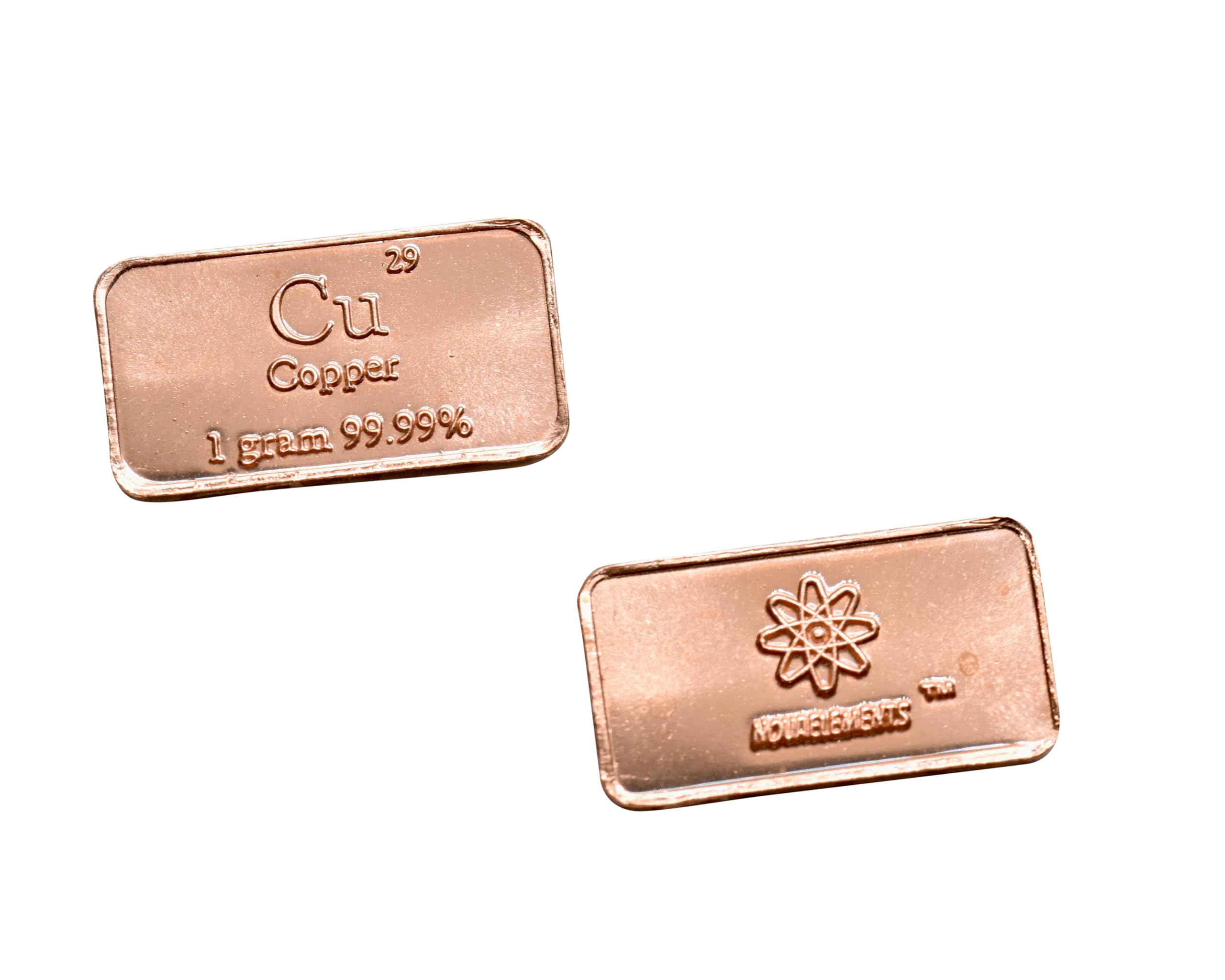 Copper Ingot, Copper Metal Ingot, Copper Metal Sample, 1 gram 99.9% Pure Copper for Element Collection