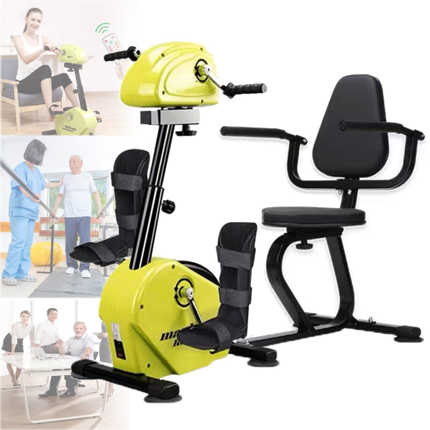 Rower treningowy do ćwiczeń kończyn górnych i dolnych, elektryczny pedał treningowy dla osób starszych/niepełnosprawnych, inteligentna elektryczna maszyna do rehabilitacji dłoni i stóp D