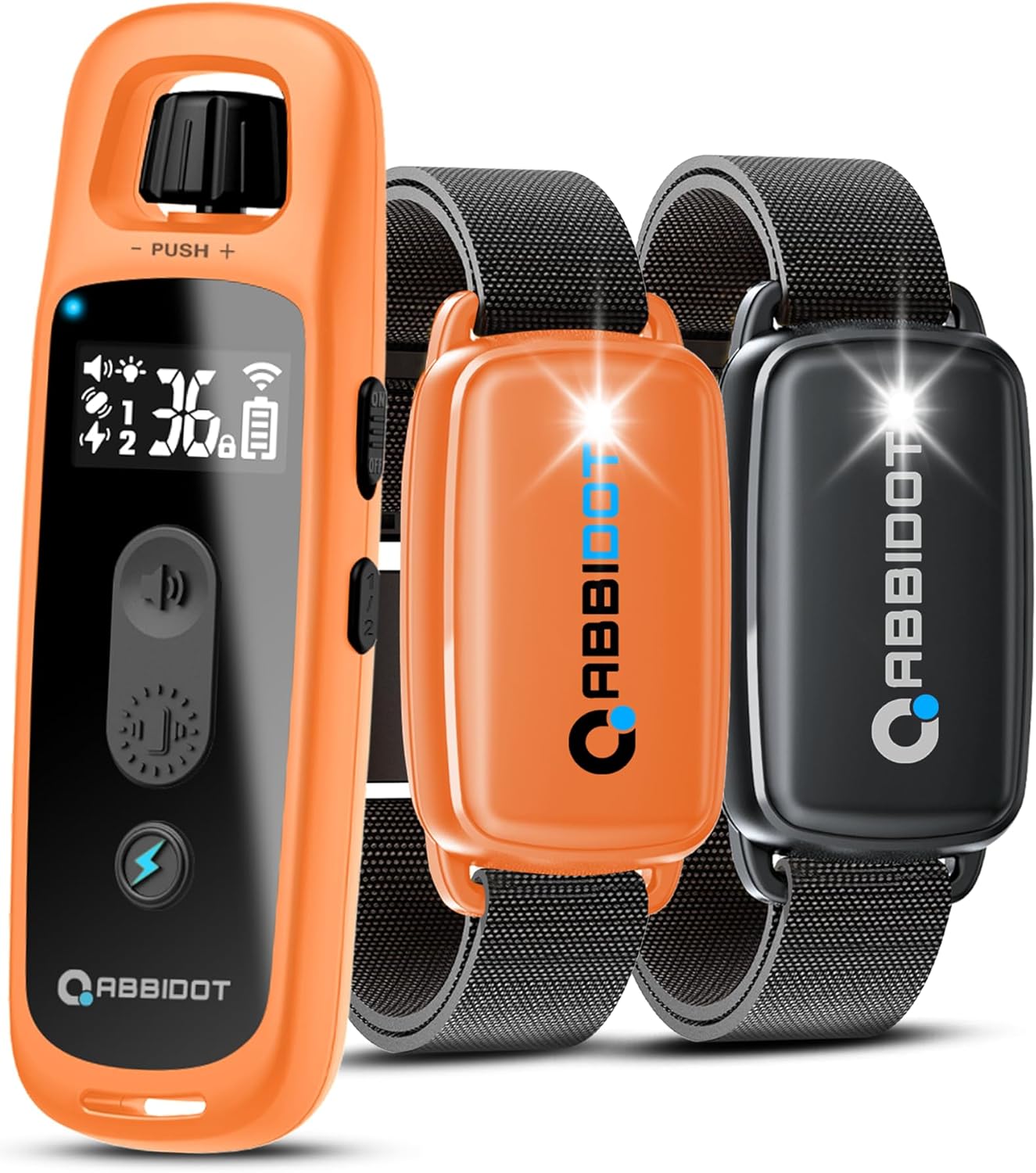 ABBIDOT Dog Shock Collar 2 Dogs 3000ft Dog Training Collar with Remote 5 Training Modes Shock