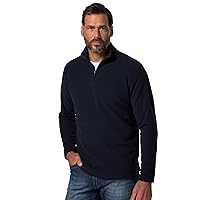 JP 1880 Pullover Polo di Pile Leggero con Colletto Alto e Zip Blu Scuro XXL 795472785