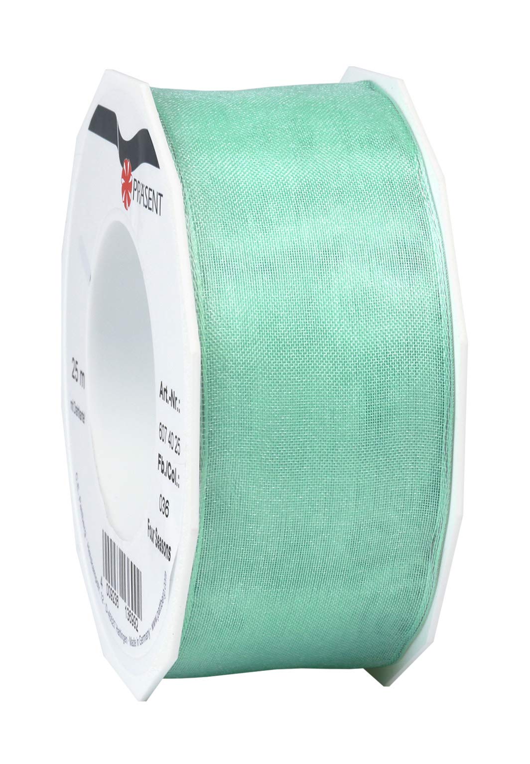 Ruban vert mer PRÄSENT de 25m pour décoration de table marinière