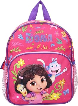 Vadobag Dora the Explorer and Boots the Monkey Backpack for Children | School | Kindergarten - Red - Size 29 x 23 x 10 cm - 584-00754