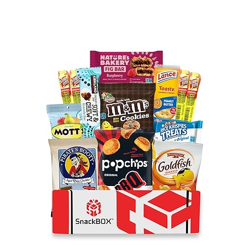 SnackBOX Paquete variado de cuidado dulce y salado (13 unidades)  Apreciación a los empleados, regalo para niños, adolescentes, exámenes finales,