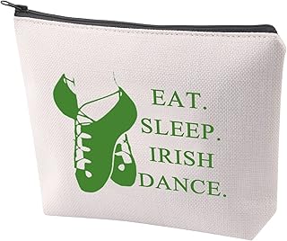Irish Dancer Survival Kit Eat Sleep Irish Dance Makeup Bag With Zipper Irish Dance Lover Teacher Coach Gift Irish Dance Team Inspired Gift (Irish Dance)