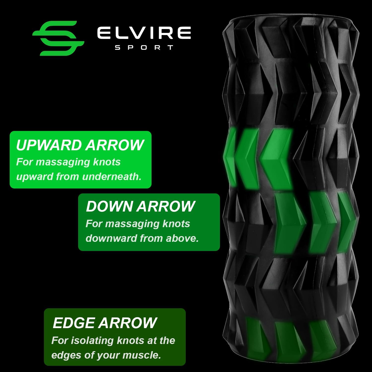 ELVIRE Weight-Lifter's Edition - Set massaggiante per tessuti profondi, include: rullo in schiuma, palla per massaggio alle arachidi, palla da massaggio, fasce elastiche per alleviare il dolore: