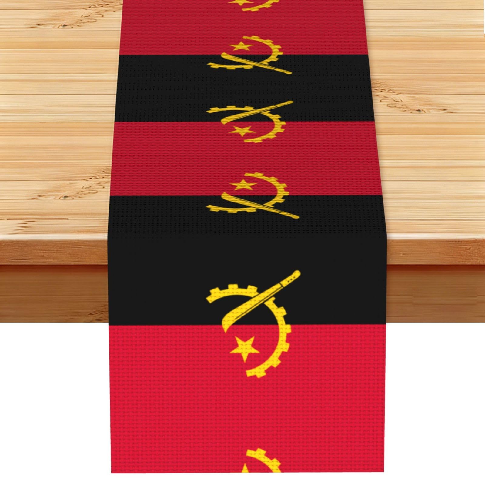 Angola Flag Linen Feel Table Runner Wedding Party Home Decoration