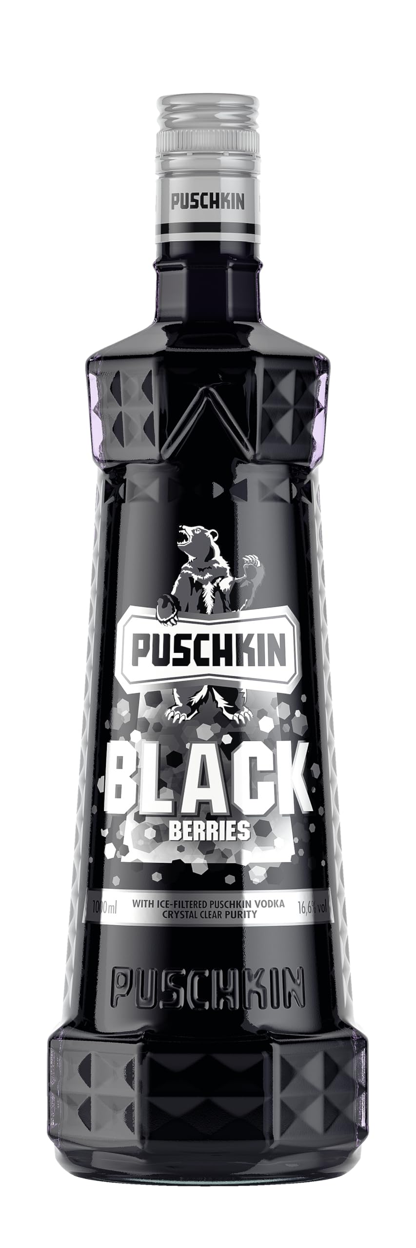 Puschkin | Black Berries | Fruchtige Johannisbeeren, Brombeeren und Heidelbeeren in einer harmonischen Komposition | 1L | 16,6%