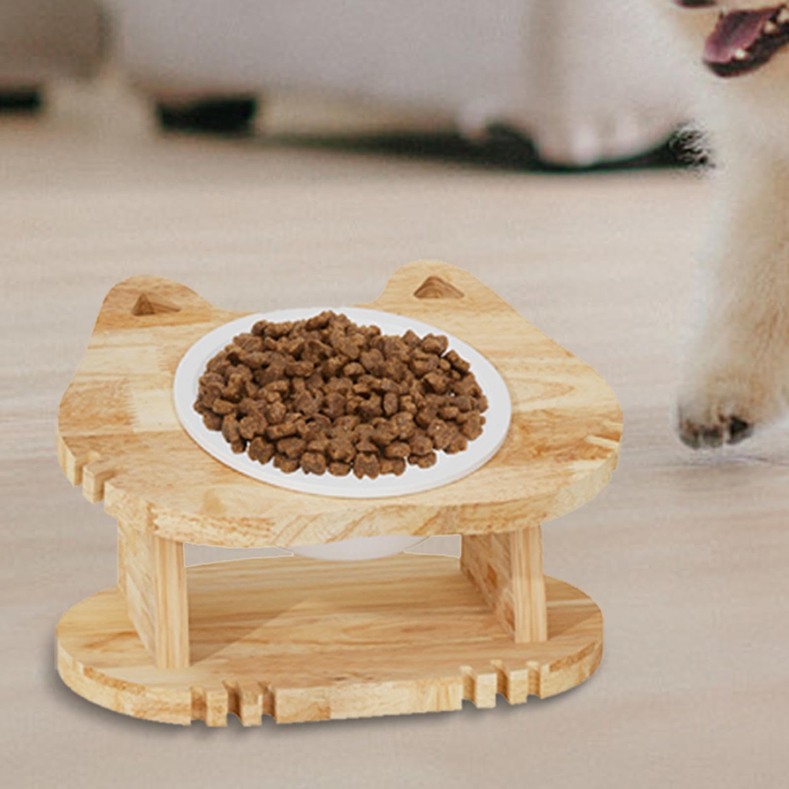 Gekippte Futternäpfe für Katzen Rutschfester Schutz der Halswirbelsäule für | Erhöhter Schräger Futternapf Für Katzenkinder Für Den Einsatz In Innenräumen Wie Haushalt