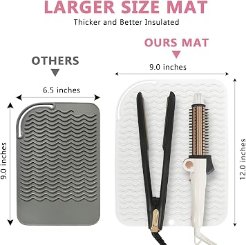 Plus Size Silicone Heat Proof Mat for Hair Straighteners