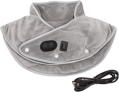 Envoltura eléctrica para el cuello con calefacción, almohadilla térmica para el cuello hombros, masajeador de vibración, bufanda térmica, cuello