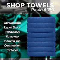 Vista 7 de Avalon Towels Cotton Shop Trapos – Paquete de 150 trapos de limpieza de 12 x 14 pulgadas – Toallas absorbentes y toallas de limpieza multiusos