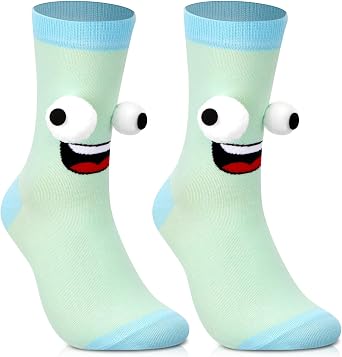 Jamtower crazy Monster Socks with 3D Eyes for Kids Boys Girls