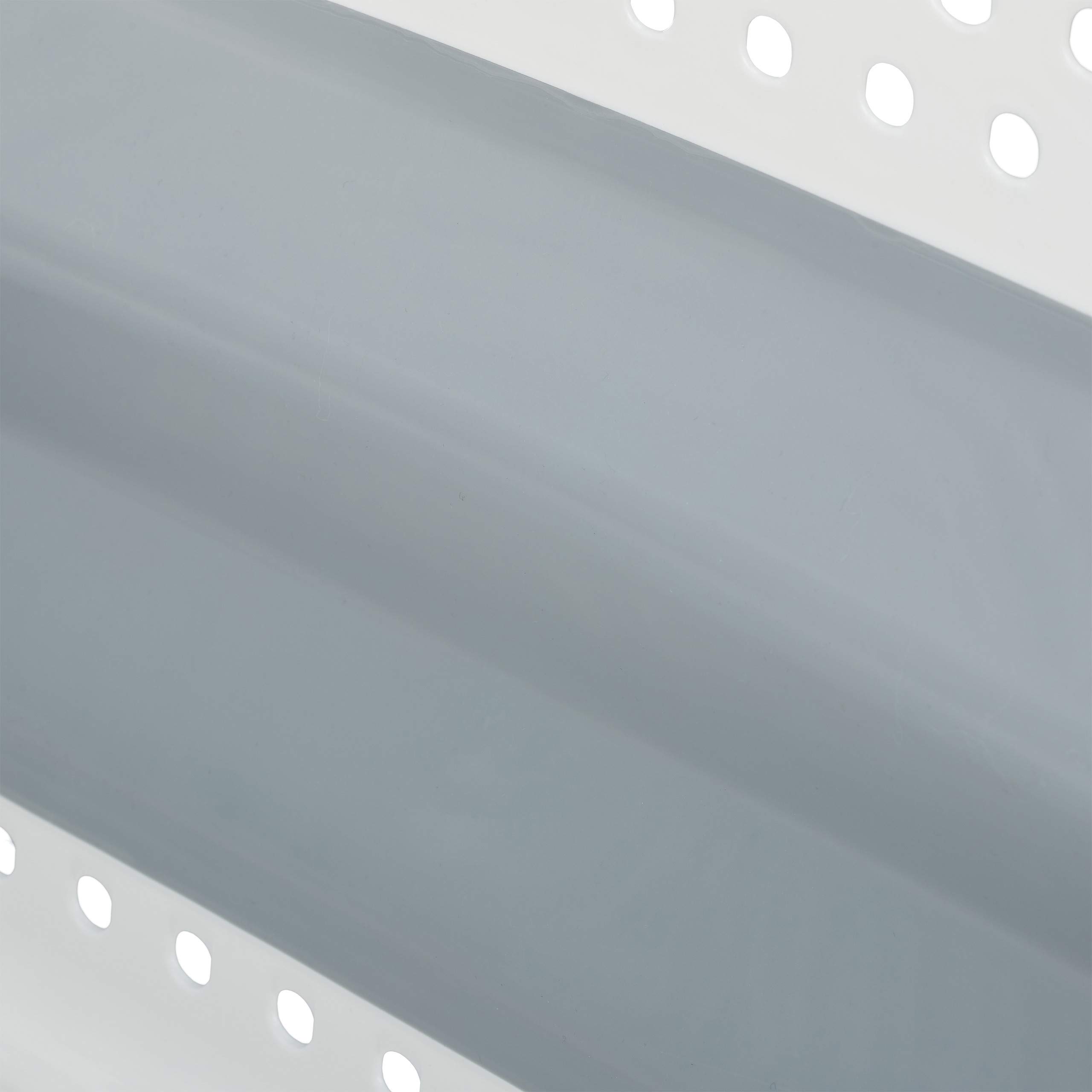 Relaxdays Panier à lessive Pliable, Plastique, Silicone, Corbeille à Linge Peu encombrante, HlP 27x61x45,5cm, Gris